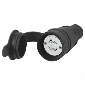 Hbl27w75bk Hubbell Wt Lckcon Strt 20 A Black Elstmr L15-20r 39ax04