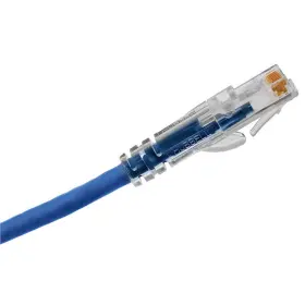 Hc6ab15 Hubbell Premise Wiring Patch Cord Cat 6a Clear Boot Blue 15 Ft
