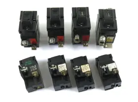 46011 Ite Siemens Bulldog Pushmatic 1 And 2 Pole Circuit Breakers Mixed Lot - 20a 30a 40a 100a