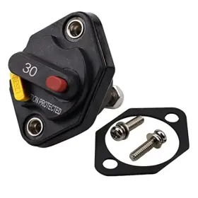 Jiakupa Fg-nbhx-suoxing-small-1pcs 12v 24v 32v Dc Panel Mount Circuit Breaker 30a With Manual Reset Button