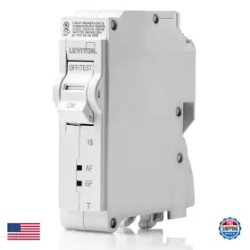 Leviton B088kqj295 15a 1-pole Plug-on Afci/gfci Branch Circuit Breaker Thermal Magnetic