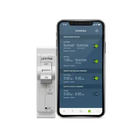 Leviton B0clsvwz7v 2nd Gen Smart Circuit Breaker Remote Control Standard 1-pole 25 Amp