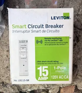 Lb115-sr Leviton 15a 1-pole 120v Afci Circuit Breaker Remote Monitoring
