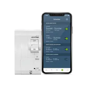 Leviton Lb225-st 2nd Gen Smart Circuit Breaker Remote Standard 2-pole 25 Amp 120/240v