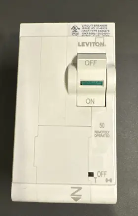 Lb250-st Leviton 2nd Gen Smart Circuit Breaker W Remote Control 2-pole 50 Amp