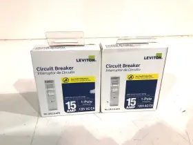 R01-lb115-afr Leviton 2pk Branch Circuit Breaker Afci 1-pole 15 Amp 120v Thermal Magnetic