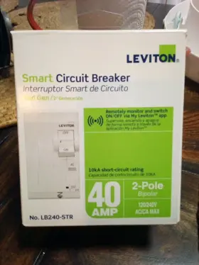 R15-lb240-str Leviton New 2nd Gen. Smart Circuit Breaker 40amp Lb240-str