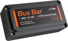 L-bsbr300a-bk-h Litime Black Bus Bar For Lifepo4 Batteries High Voltage And Current Suitable