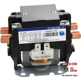 Mars 621432 2 Double Pole 40 Amp 24 Volt Coil A/c Condenser Contactor Relay 2p 40a 24v