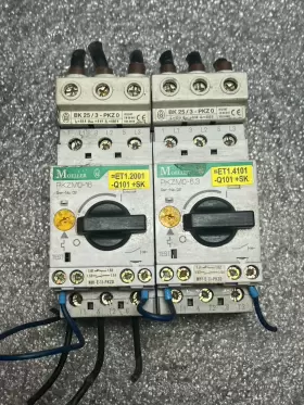 Pkzmo-6.3 Moeller 2 3-pole 6.3 Amp 600vac Motor Protective Breaker With Bk 25/3 #2
