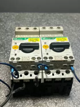Pkzmo-6.3 Moeller 2 3-pole 6.3 Amp 600vac Motor Protective Breaker With Bk 25/3