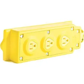 31593 Molex Super-safeway Multi-tap Strip Outlet Box With Buss Bars - Yellow #2