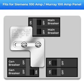 Mq-f00w1675 Motoqueen Generator Interlock Kit Fits For Siemens 100 Amp/murray Amp Panel #2