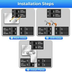 Mq-f00w1675 Motoqueen Generator Interlock Kit Fits For Siemens 100 Amp/murray Amp Panel #3
