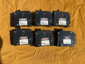 Murray 040892518894 Lot Of 6 Circuit Breaker Switches Type Mh-t