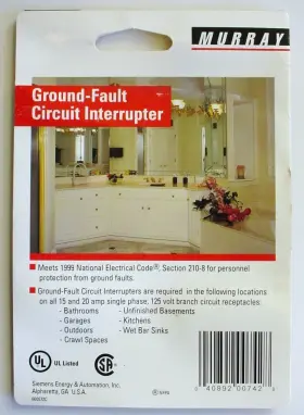 Mp115gfp Murray 15a Single Pole Mp-gt Gfci Circuit Breaker 15 Amp #3