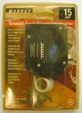 Mp115gfp Murray 15a Single Pole Mp-gt Gfci Circuit Breaker 15 Amp