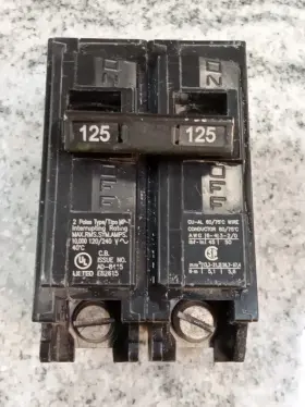 Mp2125 Murray Murray/ Mp2125/ 125 A/2p/ 120/240 V/ Type Mp-t/circuit Breaker /new 20db2
