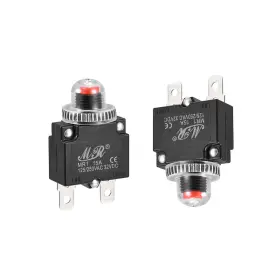 Dc32v Peroup 641832509004 5x 15a Ac125/250v Circuit Overload Protector With Waterproof Caps