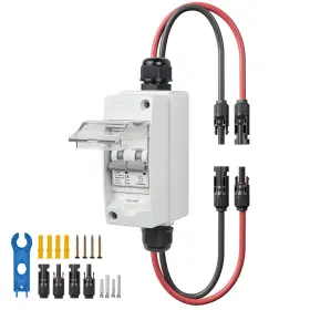Pdb63ht2-400-10amp-n Pjerjzn Solar Panel Disconnect Switch 400v Dc/ac 10a Pv Grey