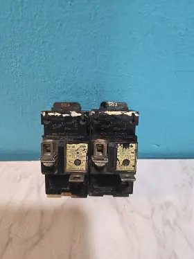 11150 Pushmatic 50 Amp Bulldog # Same As P150 Without Wing 1 Pole Breaker 50a