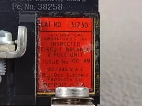31230 Pushmatic Bulldog 30 Amp 30a P230 2 Pole 120/240v Breaker #2