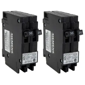 B088txfjw8 Recpro Rv Circuit Breaker Q3020 30/20a Twin Single-pole 120v Thermal-magnetic