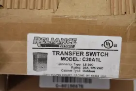 C30a1l Reliance Controls Protran Signa Series Transfer Switch 125v 30a #2