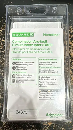A20-2 Schneider Electric 785901630982 Square D Homeline Circuit Breaker 15amp 120v 1-pole #2