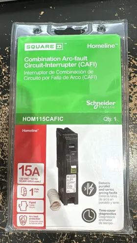 A20-2 Schneider Electric 785901630982 Square D Homeline Circuit Breaker 15amp 120v 1-pole