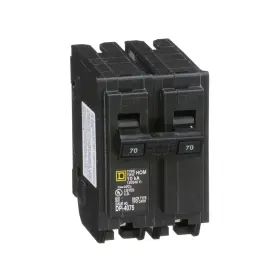 B00002nb45 Schneider Electric Square D By Homeline 70 Amp Mini Circuit Breaker 2 Pole 120