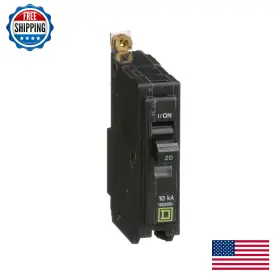 B00pp4rb6c Schneider Electric Square D Qob120cp 20a 1-pole Bolt-on Circuit Breaker 120/240v 10k Air