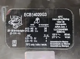 Ecb14020g3 Schneider Electric Circuit Breaker 20 Amp 1-pole Lot Of 2 New Take-out #2