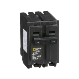 Hom270 Schneider Electric Square D 120/240-volt 70-amp Miniature Circuit Breaker 120/240v 70a