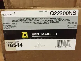 Q22200ns Schneider Electric Enclosure 240-volt 200-amp Nema-1 Molded Case