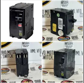 Schneider Electric Usa Inc Qo225cp Square D 2-pole Indoor Plug-in Circuit Breaker Qo 25a 120/240v 3.5 H X 1.48 W