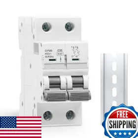 B0fktjy3jd Sezbaifles 20a 2 Pole Miniature Ac 120/240v Circuit Breaker Solar Disconnect Switch D