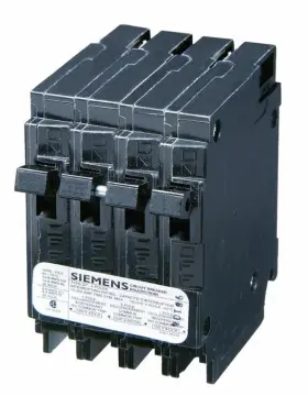 1000406296 Siemens 15/40a 2 Pole 120/240v Quad Type Q Breaker