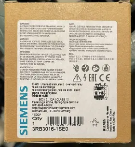 3rb3016-1se0 Siemens Lot Of 3 Overload Relay 3...12 A Motor Protection Size 500