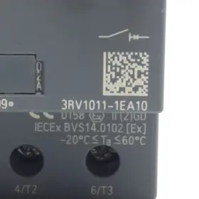 3rv1011-1ea10 Siemens Circuit Breaker 3-pole 2.8-4a 690vac Din Rail Mount #2
