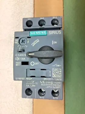 3rv2011-1ja10 Siemens Motor Circuit Protector 7.0-10.0a 400/440/690v New In Box #3
