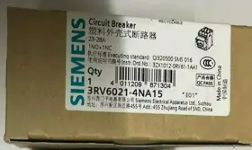 3rv6021-4na15 Siemens New In Box 3rv60214na15 23-28a Circuit Breaker