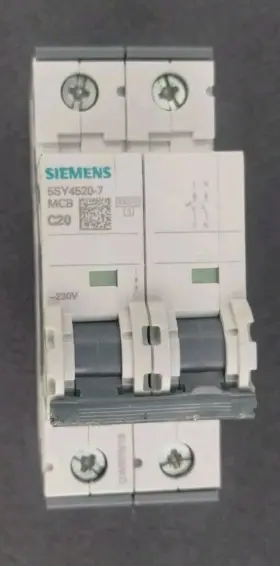 5sy4520-7 Siemens New Mini Circuit Breaker Ul 1077 1 Na-pole 20 Amps 277va