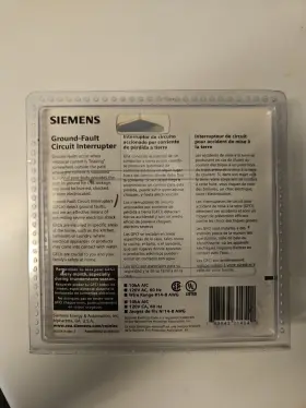 Qf115p Siemens 783643314542 15 A Single-pole Ground Fault Circuit Interrupter Breaker #2
