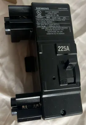 Mbk225a Siemens 8lmy2 225-amp Main Circuit Breaker For Ultimate Type Load Center Inch Box Opened #2