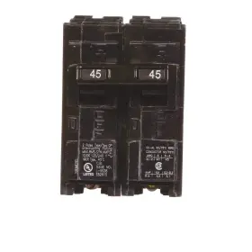 B000wurpyw Siemens Hi Q245 45-amp Double Pole Type Qp Circuit Breaker Black