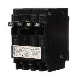 Siemens B0161p81na Q22015ct 20/15a 240v 4p 10k Quad