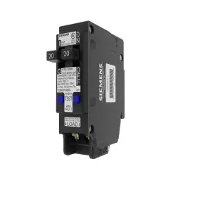Siemens B092zh496h 20a 120v 1-pole Tandem Cafci Type Qtan Circuit Breaker
