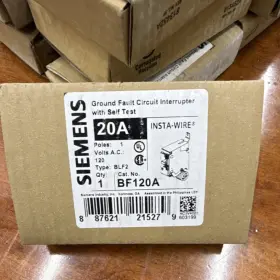 Bf120a Siemens 20a 120v Ground Fault Circuit Interrupter Gfci Bolt-on