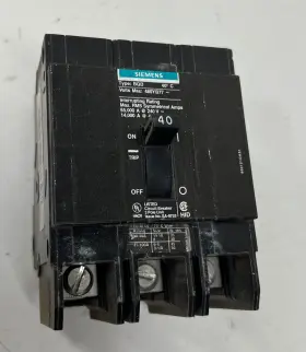 Bqd340 Siemens 3 Pole 40 Amp Circuit Breaker 480/277 Volt